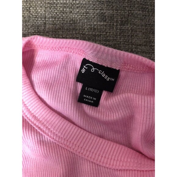 Girl's Art Class White & Pink Emoji Shirts & 3 Mismatched Socks Size L 10/12. C3 - Picture 4 of 11